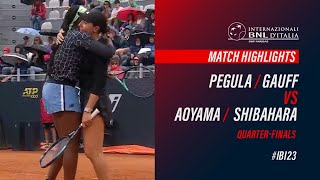 C. Gauff and J. Pegula vs. S. Aoyama and E. Shibahara - Match Highlights