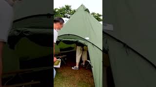 【アウトドア パーク 2022】Hilander（ハイランダー）Pop-One-Pole Tent Fingal（ポップワンポールテント フィンガル）と専用インナーテントの紹介 #shorts