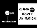 Custom Cursor Hover Animation | coding bd