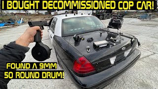 Searching Police Cars! Found a 9mm 50 Round Drum! PUT TO THE TEST!