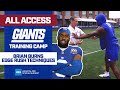 Brian Burns Shows His Edge Rush Techniques | New York Giants