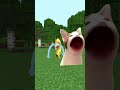 バナナ猫のケーキを食べるパクパク猫　 minecraft 猫ミーム