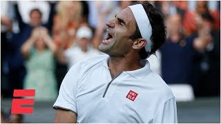 Roger Federer beats Rafael Nadal, advances to final vs. Novak Djokovic | 2019 Wimbledon Highlights