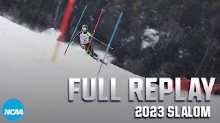 2023 NCAA skiing championship: Slalom full replay