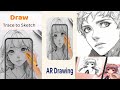 how to draw AR drawing 🏞️🌈🎨 #drawing #draw #sketch #gameplay #best #girl ( cartoon draw by me )