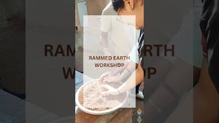 Rammed earth workshop #rammedearth #ecofriendlyliving #sustainability #mudhouse #architecture