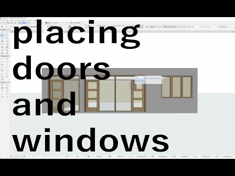 Archicad Tutorial 5 Placing Doors And Windows Youtube