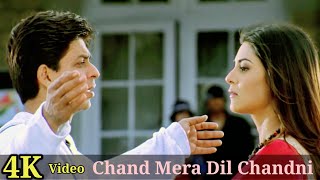 Chand Mera Dil Chandni Ho Tum 4K Video Song Main Hoon Na | Shahrukh Khan, Sushmita Sen❤️HD