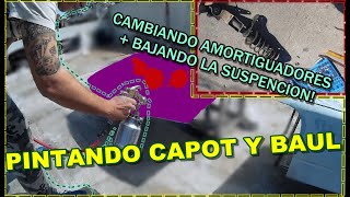 REPINTANDO CAPOT Y BAUL DEL GOL, CAMBIANDO AMORTIGUADORES Y BAJANDO LA SUSPENSION! VW GOL AB9