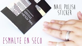 NAIL POLISH STICKER / ESMALTE EN SECO