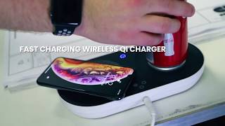 Nomodo Wireless Fast Qi Charging Station with Mug Warmer/Cooler