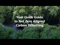 Your Quick Guide to Net Zero Aligned Carbon Offsetting