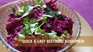 Vibrant Beetroot Koshimbir – Boost Your Meals with This Healthy Salad! | beetroot | beetroot salad |