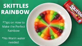 SKITTLES RAINBOW | Skittles Rainbow Experiment for Kids |
