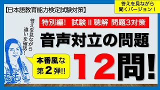 特別編・答えを見ながらVer.本番風な第２弾！試験Ⅱー問題３ 対策問題 12問【日本語教師になる／日本語教育能力検定試験】【日本語教師になる／日本語教育能力検定試験】