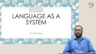 mod01lec02 - Language as a System