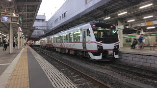 【回送列車】HB-E300系AH1編成　仙台駅発車シーン