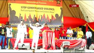 Thousands throng  Ramaphosa's address at SACP Red October rally