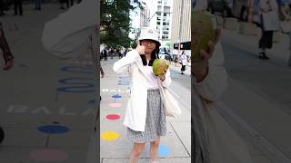 トロントの街でケンケンパ🇨🇦 Hopscotch on the street of Toronto🇨🇦 街頭跳飛機✈️