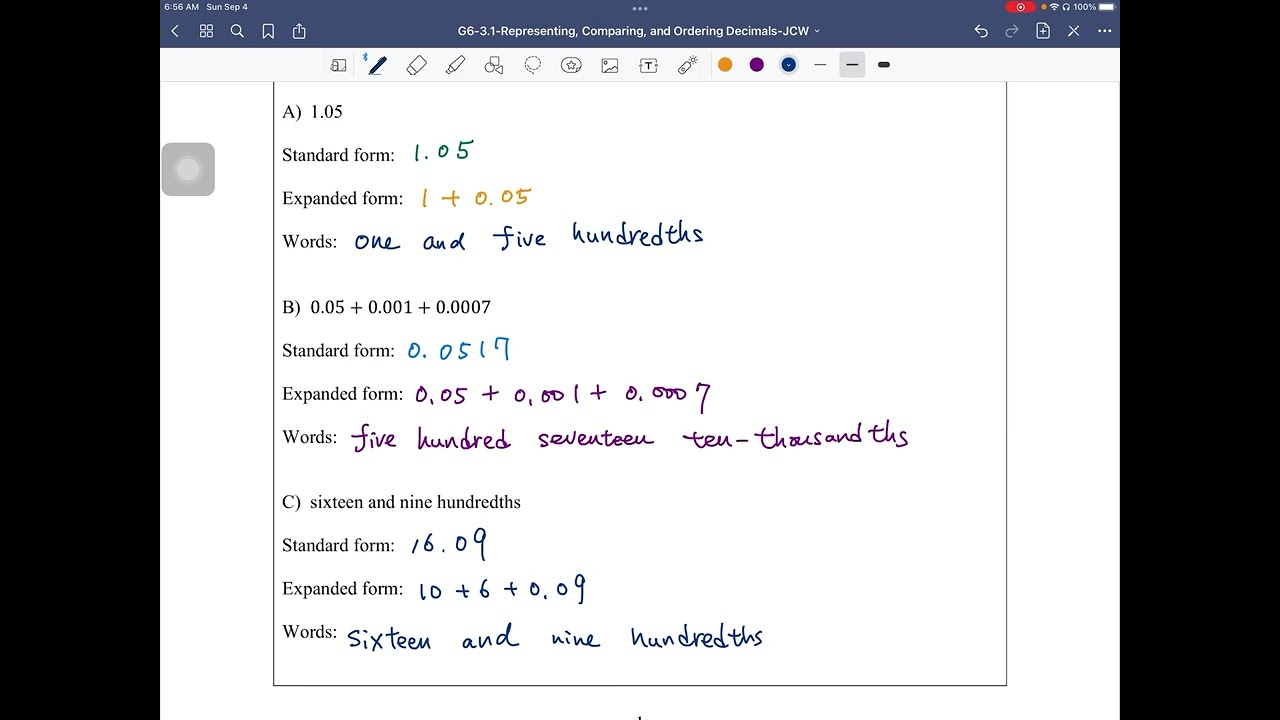 G6 Math Video 3 1 Taas Youtube