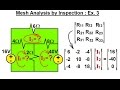 Electrical Engineering: Ch 3: Circuit Analysis (24 of 37) Mesh Current by Inspection: Ex. 3