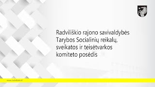 2025-02-06 Socialinių reikalų, sveikatos ir teisėtvarkos komiteto posėdis. I dalis