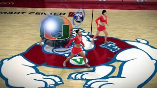 NCAA Basketball 10 (Rosters Updated for 2018 2019 Season) Miami vs Fresno State
