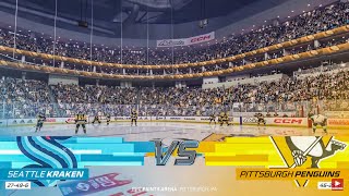 Seattle Kraken vs Pittsburgh Penguins 11/5/2022 NHL 23 Gameplay