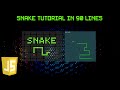 Programming Snake Game in Javascript Tutorial