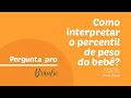 Como interpretar o percentil de peso do bebê?