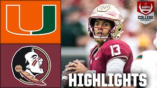 Miami Hurricanes vs. Florida State Seminoles | Full Game Highlights