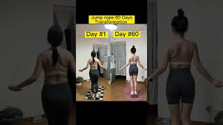 Jump rope transformation 60 days jumping rope weight loss#jumprope #jumpropetransformation