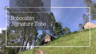 Bobocabin Signature Toba - Aerial view of a new glamping experience and destination in North-Sumatra