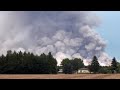 Raging forest fire bears down on German villages