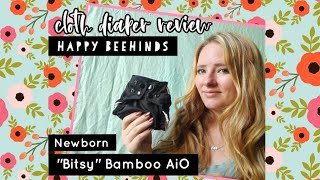 Happy BeeHinds "Bitsy" Newborn Bamboo AiO Cloth Diaper Review