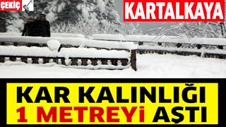 Bolu Kartalkaya'da Kar Kalınlığı 1 Metreyi Aştı 16.01.2021 TURKEY