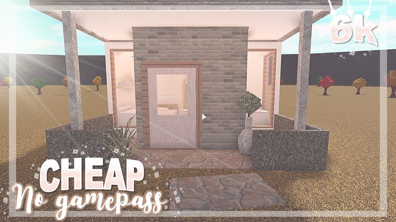 Bloxburg Tiny Blush No Gamepass House 6k House Build Youtube