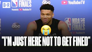 Giannis Pulls A Marshawn Lynch At NBA Finals Media Press Conference