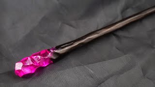 Magic wand？Hairpin？How to make wood and epoxy ./Woodcarving/Woodworking art/ RESIN ART