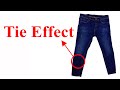 How to make tie effect on jeans/ denim washing