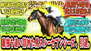 『夢は次の世代へ‼スルーセブン骨折により引退。』に対するみんなの反応【競馬の反応集】