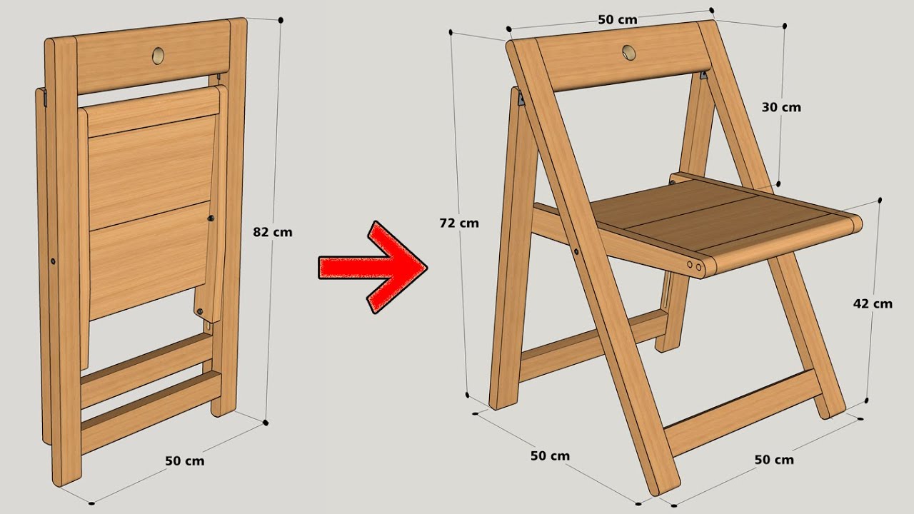 How To Make A Folding Chair Easily Step By Step Youtube