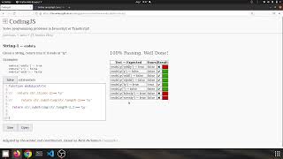 String 1 endsLy Javascript solution