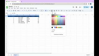 Cyber Square Grade 3 Module 4 - Formatting using Google Sheets