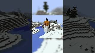 If you stop it fit...?😦〔Snow golem〕［Minecraft］#shorts