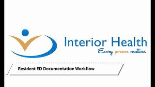 Expanse Web ED Resident Documentation Workflow