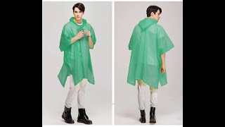 Poncho imperméable de pluie pour vélo capuche manteau de pluie (Femme / Homme)