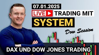 Mit 1.000€ zum beruflichen Börsenhandel mit Florian Kasischke - Dow Livetrading | 07.01.2025