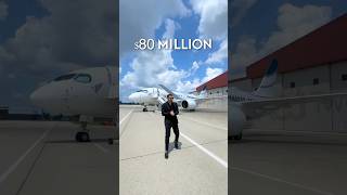 $80,000,000 Airbus Private Jet with a Bedroom! #shorts