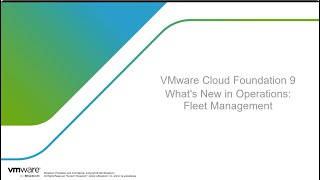 VCF 9.0 Fleet Management Introduction